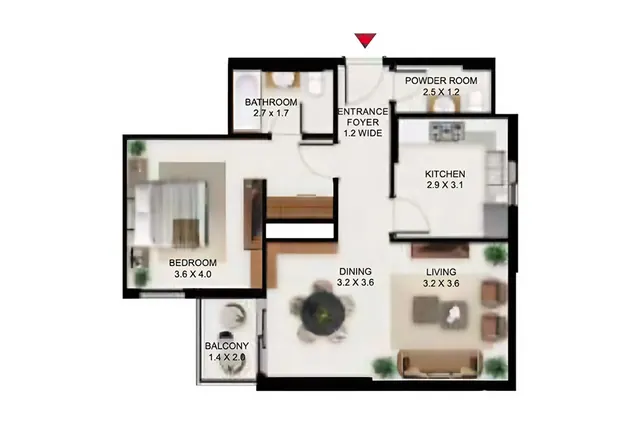 1 bedroom apartment