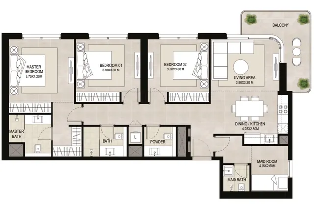 3 bedroom