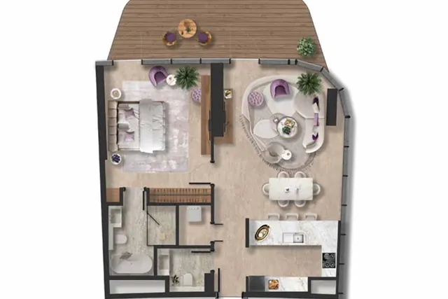 1 bedroom apartment