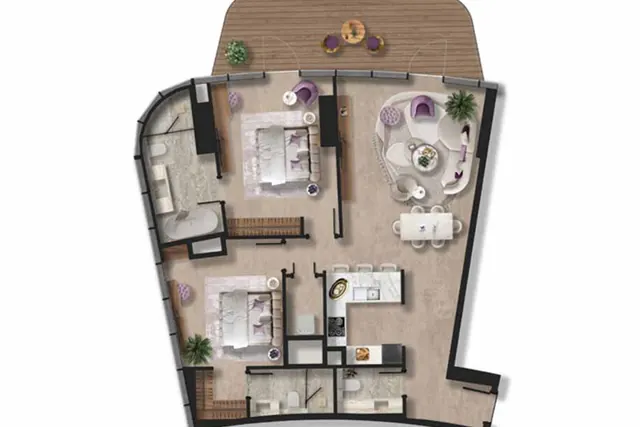 2 bedroom apartment