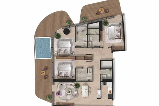 3 bedroom apartment