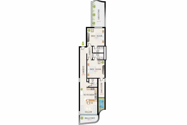 2 bedroom apartment