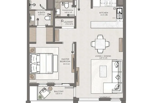 1 bedroom