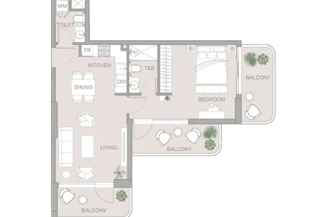 1 bedroom apartment