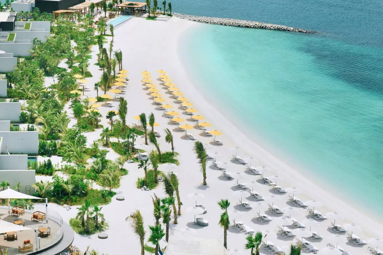Private beach
