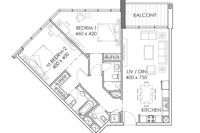 2 bedroom apartment