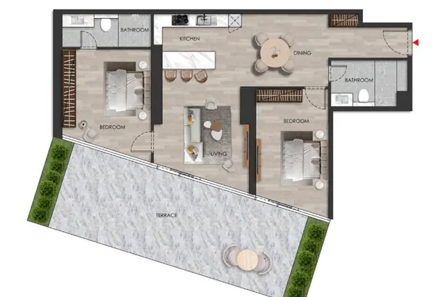 2 bedroom apartment