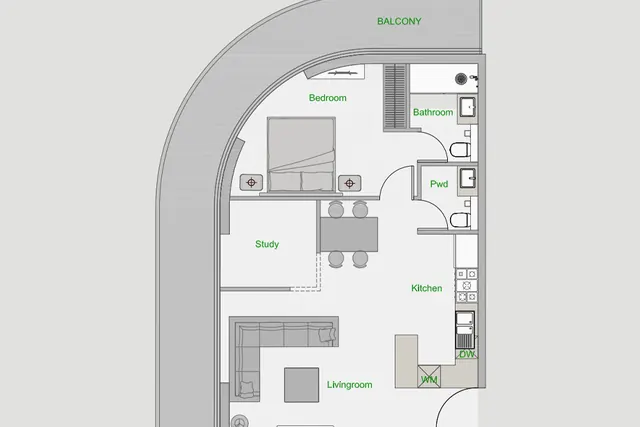 1 bedroom apartment