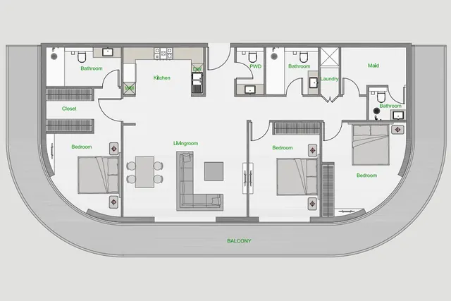 3 bedroom apartment