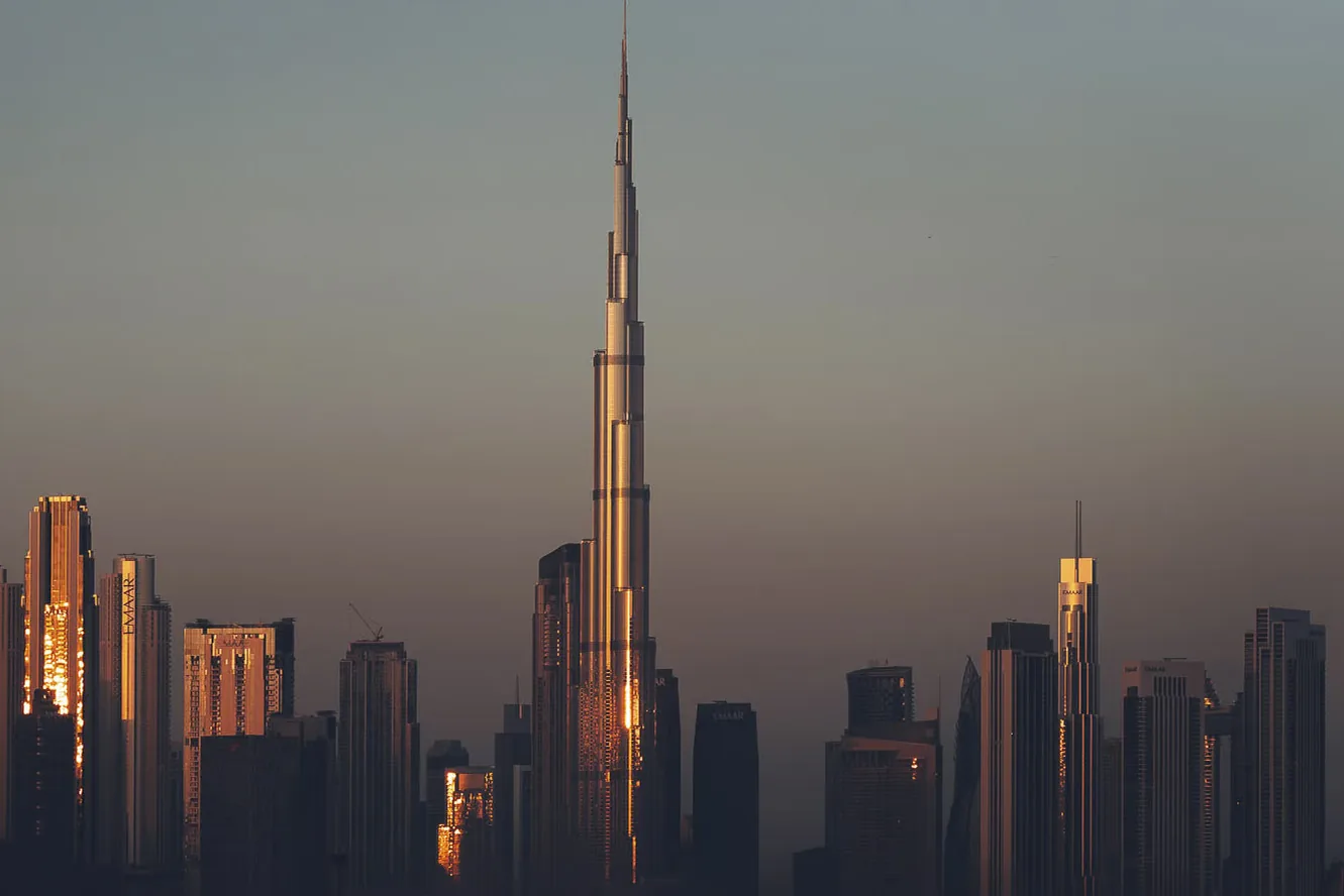 Panoramic views of Dubai’s skyline
