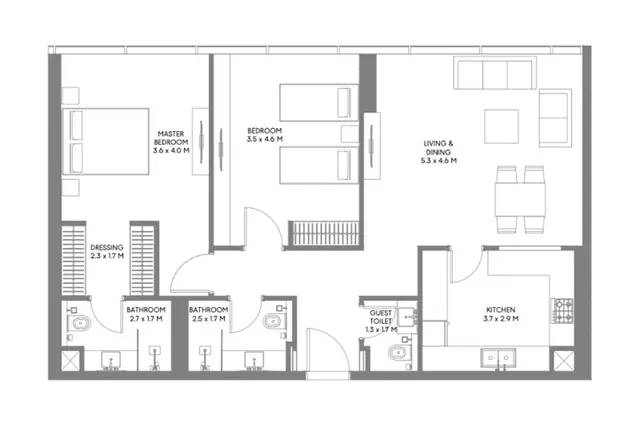 2 bedroom apartment