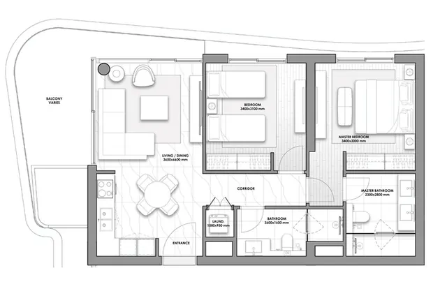 2 bedroom apartment