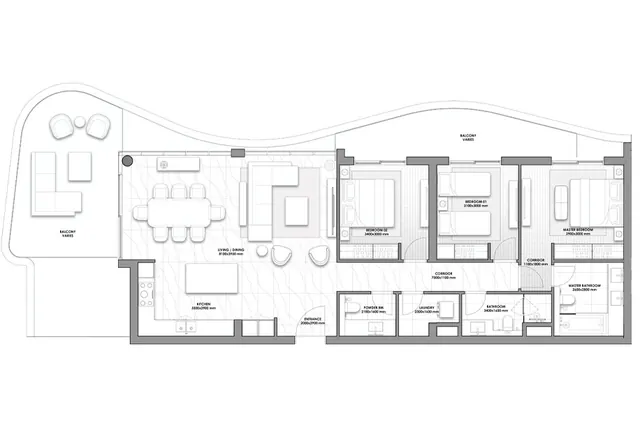 3 bedroom apartment