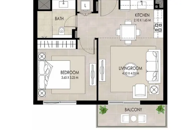 1 bedroom