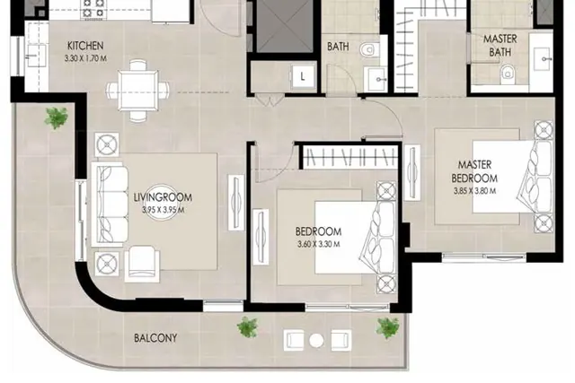 2 bedroom