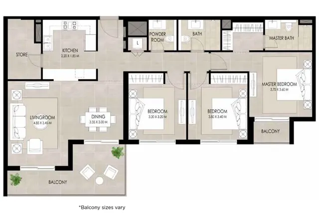 3 bedroom
