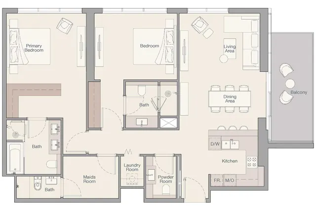 2 bedroom