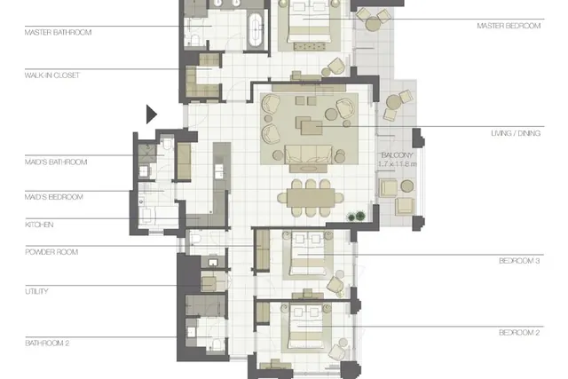 3 bedroom apartment