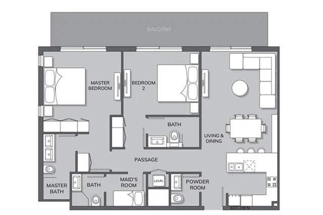 2 bedroom