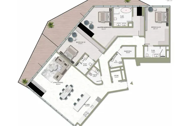 3 bedroom apartment