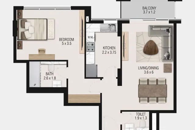 1 bedroom