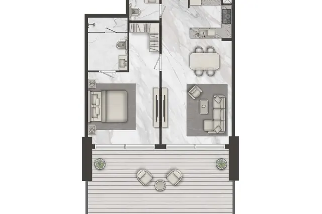 1 bedroom apartment