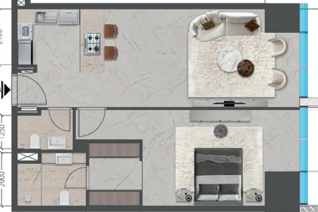 1 bedroom apartment