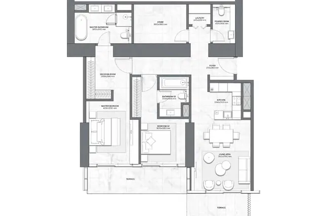 2 bedroom apartment