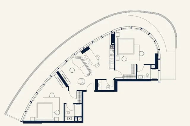 2 bedroom apartment with pool