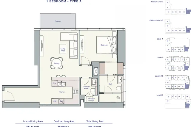 1 bedroom