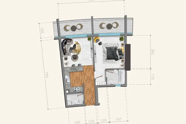 1 bedroom