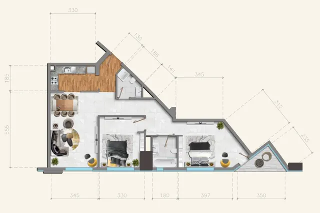 2 bedroom