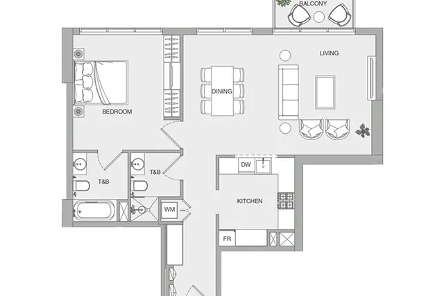 1 bedroom apartment