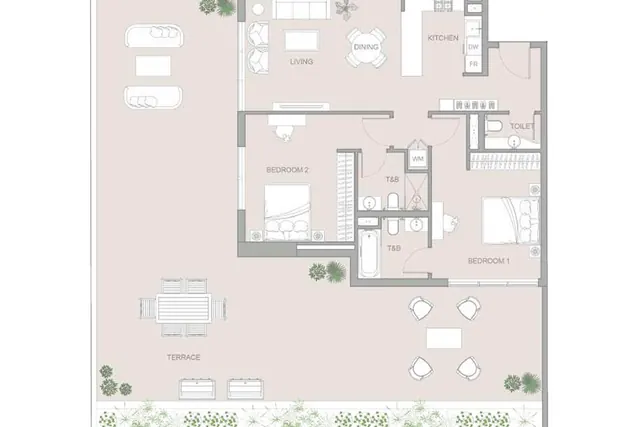 2 bedroom apartment