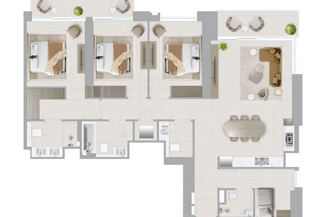 3 bedroom apartment