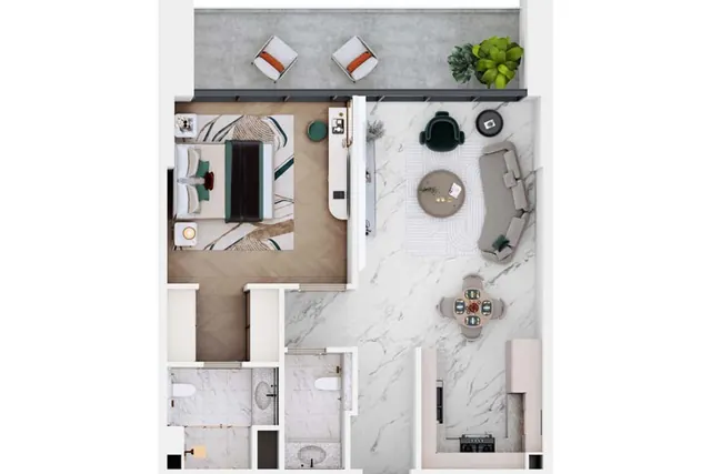 1 bedroom apartment