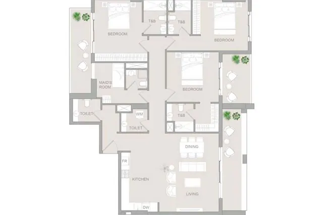 3,5 bedroom apartment