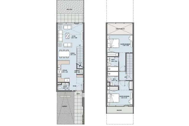 2 bedroom Townhouse