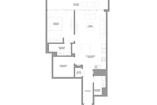 1.5 bedroom