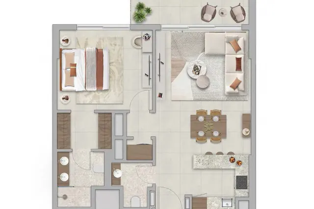 1 bedroom apartment