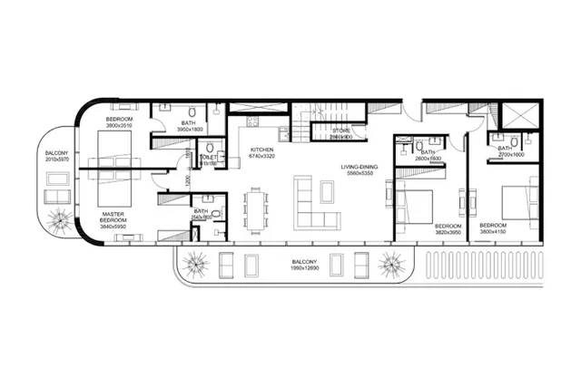 4 bedroom apartment