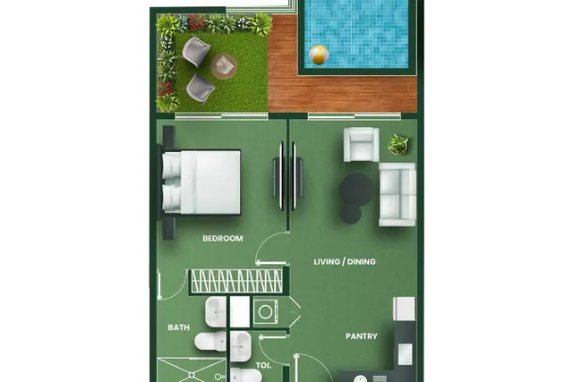 1 bedroom apartment