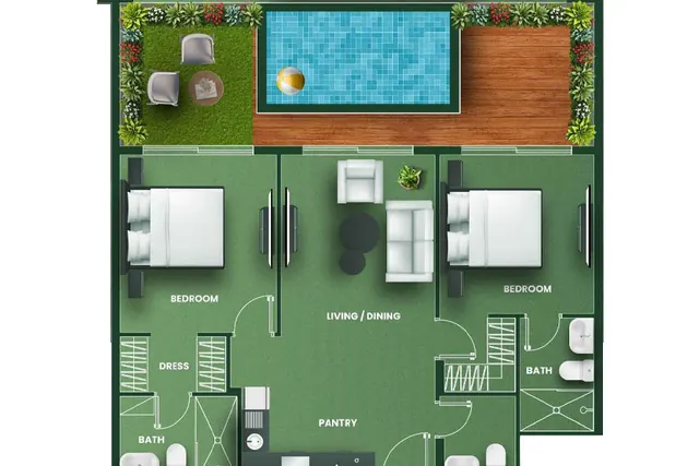 2 bedroom Villa