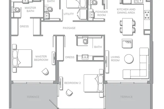 2 bedroom