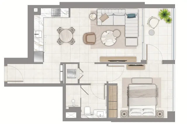 1 bedroom apartment