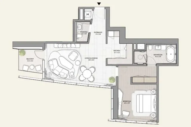 1 bedroom apartment