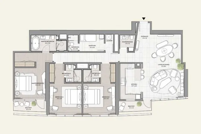 3 bedroom apartment
