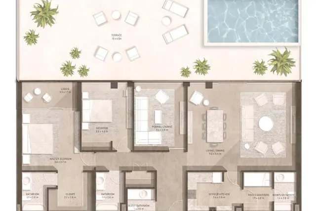 2 bedroom Penthouse