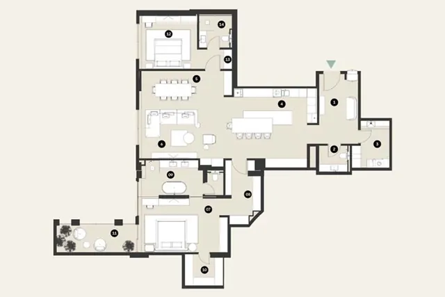 2 bedroom apartment