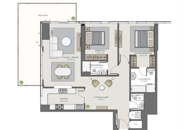 2 bedroom